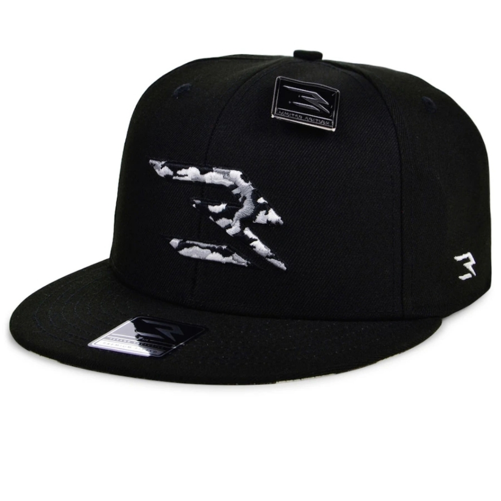 3BRAND NIKE by Russell Wilson Lids Black & Camo Brim FITTED SIZE 7.5
